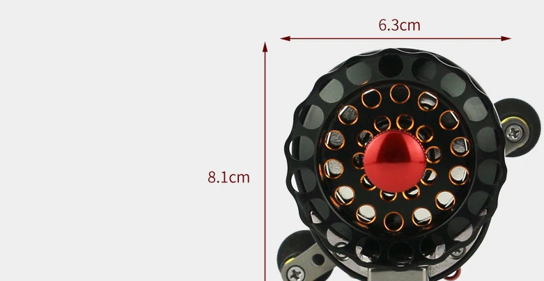 Carretel de Pesca de Gelo Carretel de Arremesso Direita para a Esquerda com Alarme 6 + 1bb Yuyu Full Metal Mosca Proporção 3.5: 1 Trolling Reel Roda Jangada Mão 7 Esporte e Lazer