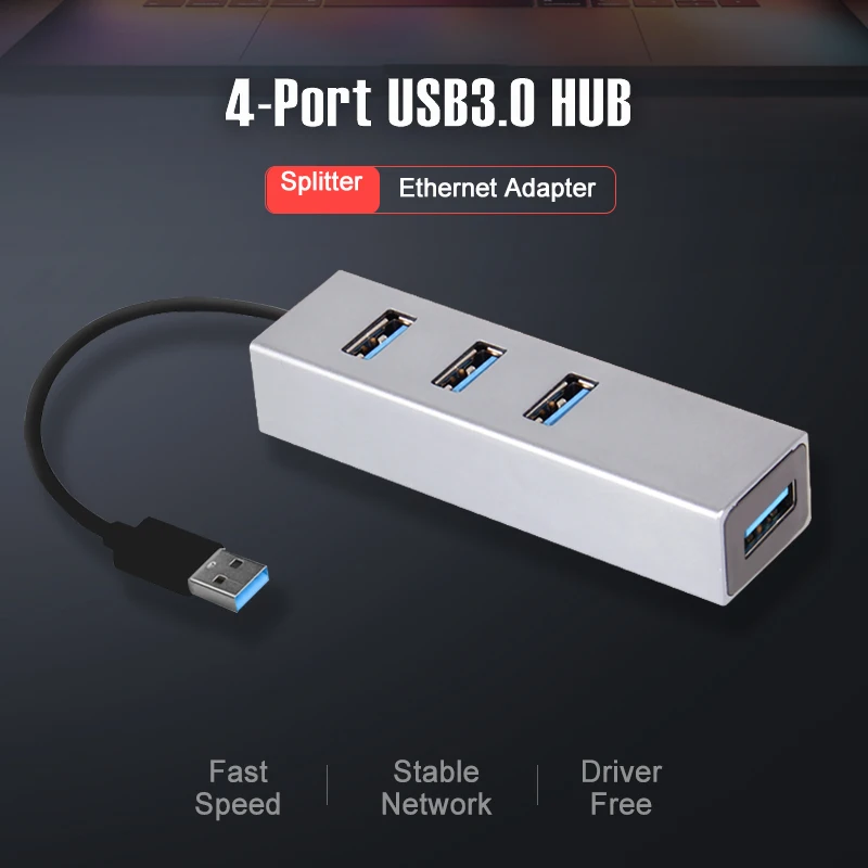 OFCCOM USB 3,0 usb-хаб высокоскоростной 4 порты Ethernet адаптер для ПК ноутбук Mac USB концентраторы питание Macbook Pro