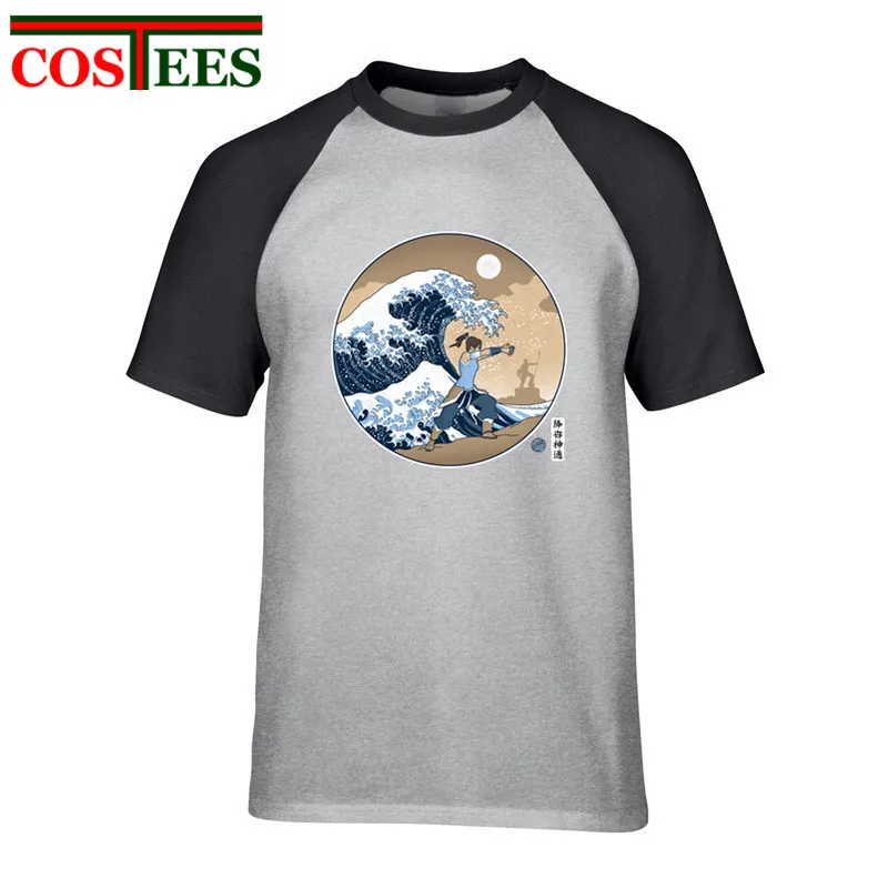 La Gran Ola DE LA CIUDAD DE LA REPÚBLICA camiseta hombres la leyenda de korra camiseta Vintage moda ocio camiseta casual camiseta retro