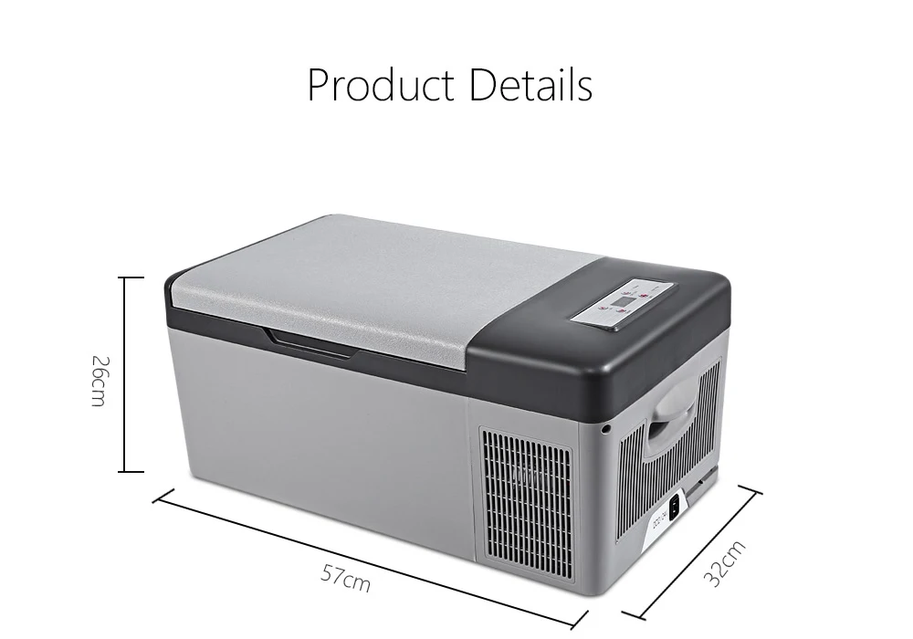 220V Viaja Al Aire Libre De Larga Distancia 15L Nevera Port/átil para Autom/óvil Camiones Frigor/íficos Peque/ño Tama/ño del Bus De Familia Multifuncional De 12V 24V