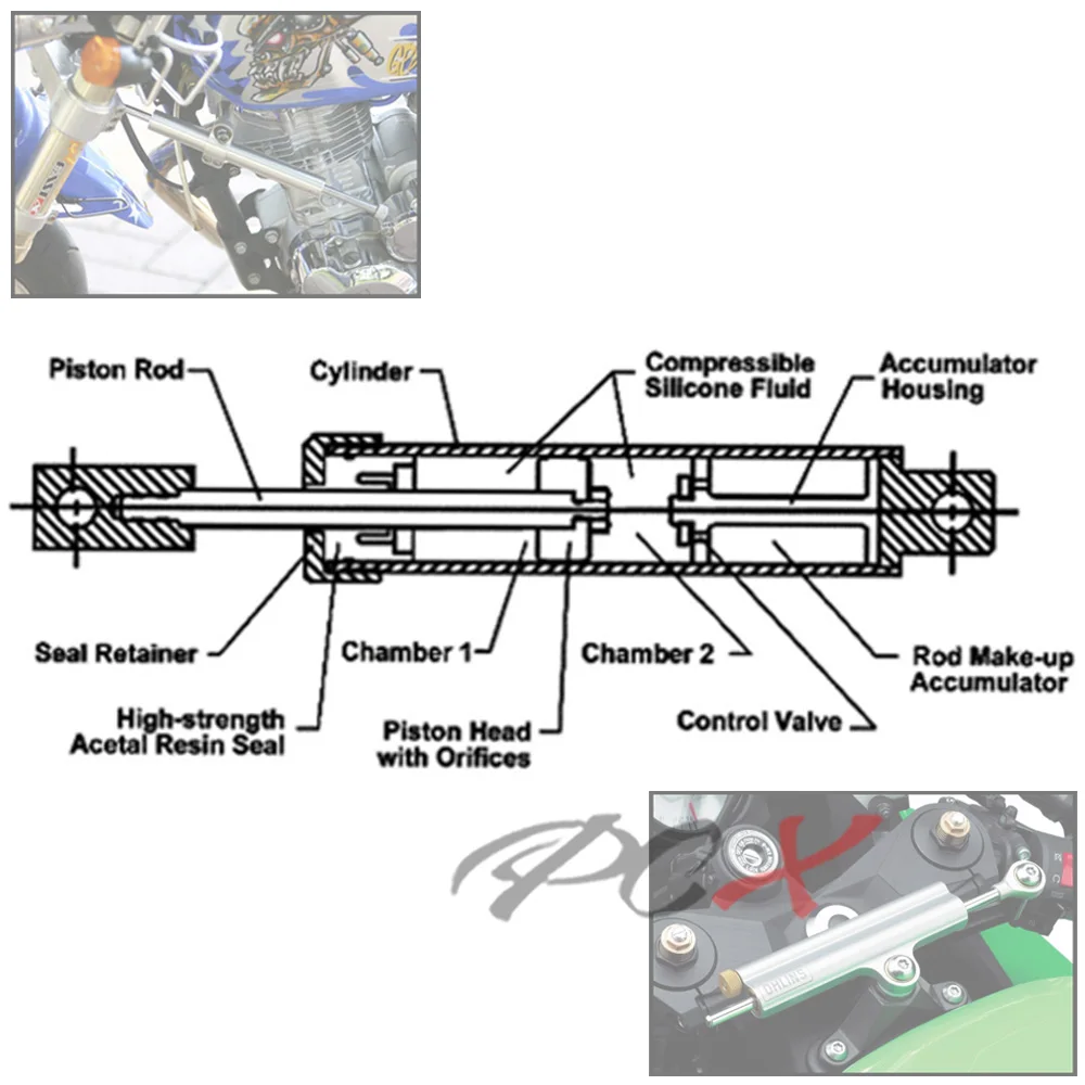 CNC универсальные мотоциклетные амортизаторы для руля стабилизатор для Kawasaki Yamaha Suzuki Honda Ducati Triumph модель Aprilia BMW Moto запчасти