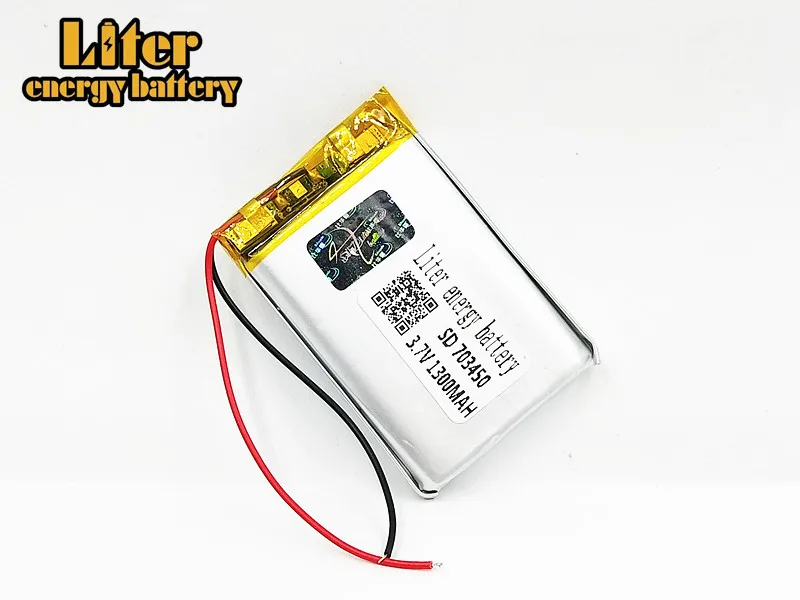 Высокая Ёмкость 703450 703550 3,7 V 1300 MAH 073450 полимер литий-ионный/литий-ионный аккумулятор для игрушки, POWER BANK, gps, mp3, mp4 Bluetooth