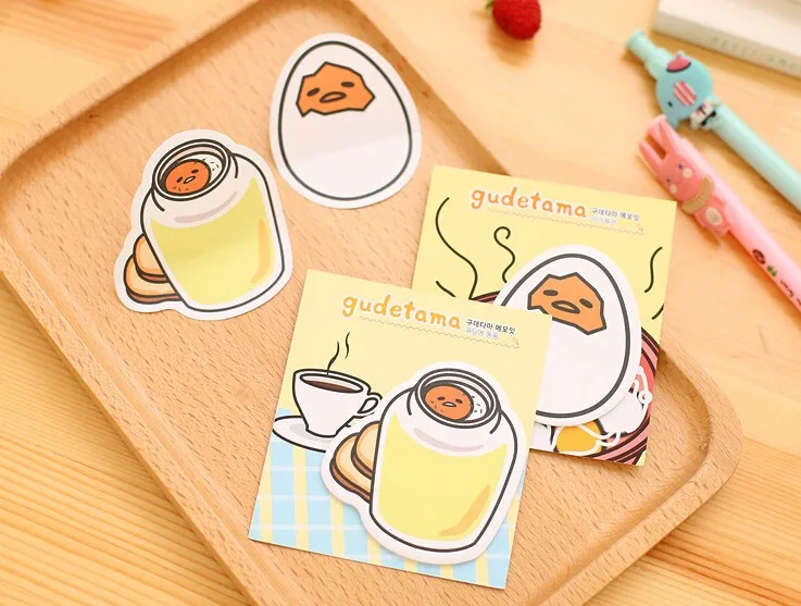 Новое поступление Gudetama Lazy Egg самоклеющиеся блокноты для заметок липкая закладка для заметок школьные офисные принадлежности