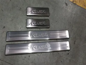 

External Fit For 2012to2017 Ford KUGA stainless steel Door Sill Plate Door Scuff Cover Kick Step Trim Protector Molding