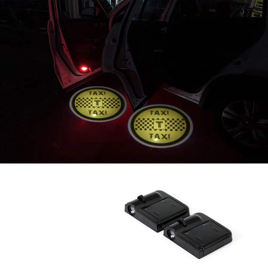 

Wireless Car Door Welcome Logo Light Projector Fit For All kinds of Taxi For Benz Audi Lada BMW Chevrolet Lexus Citroen Peugeot