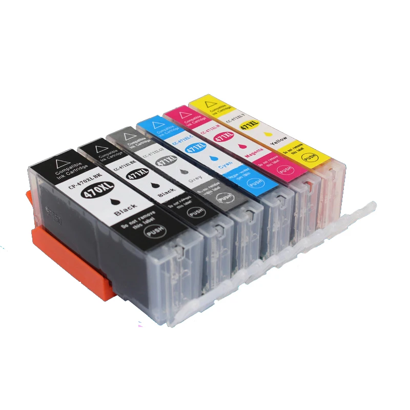 

6pcs Compatible PGI-470 CLI-471 Ink Cartridge For Canon MG5740 MG6840 Printer Ink PGI-470 PGI470
