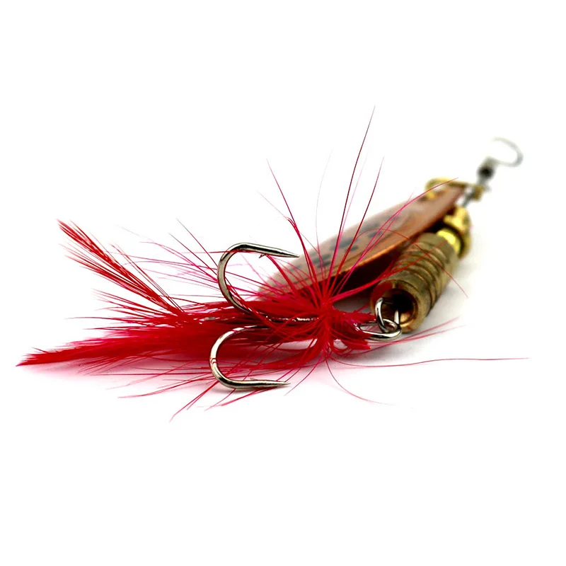 Hengjia 1 шт. 7.5 см 10 г металла Троллинг Spinnerbaits Блесен Щука карп форель сом ложка