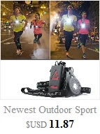 Cheap Newest Outdoor Sport Cycling Lights Q5 LED Night Cycling Running Flashlight Bicycle Warning Lights USB Charge Chest Lamp Torch 3