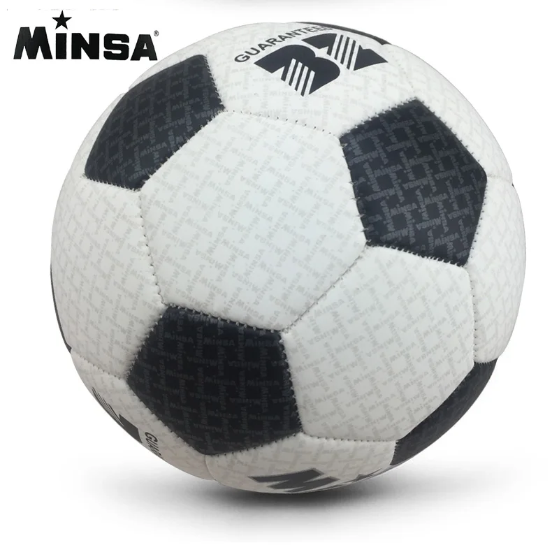 Бренд MINSA высокого качества А++ Стандартный Футбольный мяч PU футбольный мяч тренировочные мячи Футбольный Официальный Размер 3 мяча