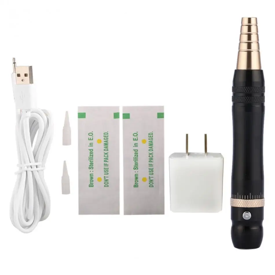 

EU/US Plug Tattoo Pen Machine Semi Permanent Makeup Tattoo Rotary Pen Power Supply Eyebrow Lip Eyeline Tattoo Pen Kit