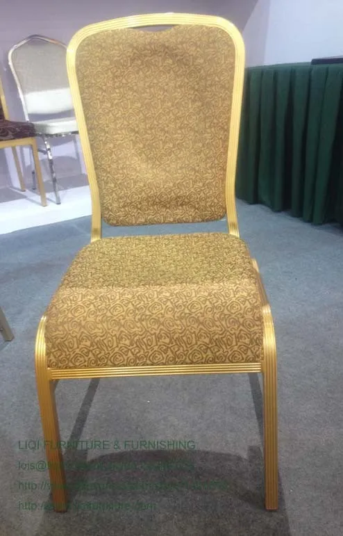 Качественные прочные золотые алюминиевые vip банкетные стулья LQ-L13100