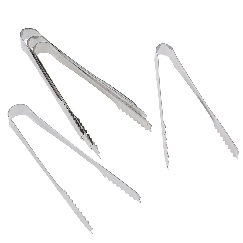 

5pcs Portable Outdoor Ice Sugar Stainless Buffets Tongs Wedding Party Candy Buffet Bar Home Kitchen Tools BBQ Ice Cream Tools