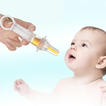 

ideacherry Baby Needle Type Utensils Anti Choking Tool for Infants Care Syringe Medicine Feeder Utensil with Scale Measuring Cup