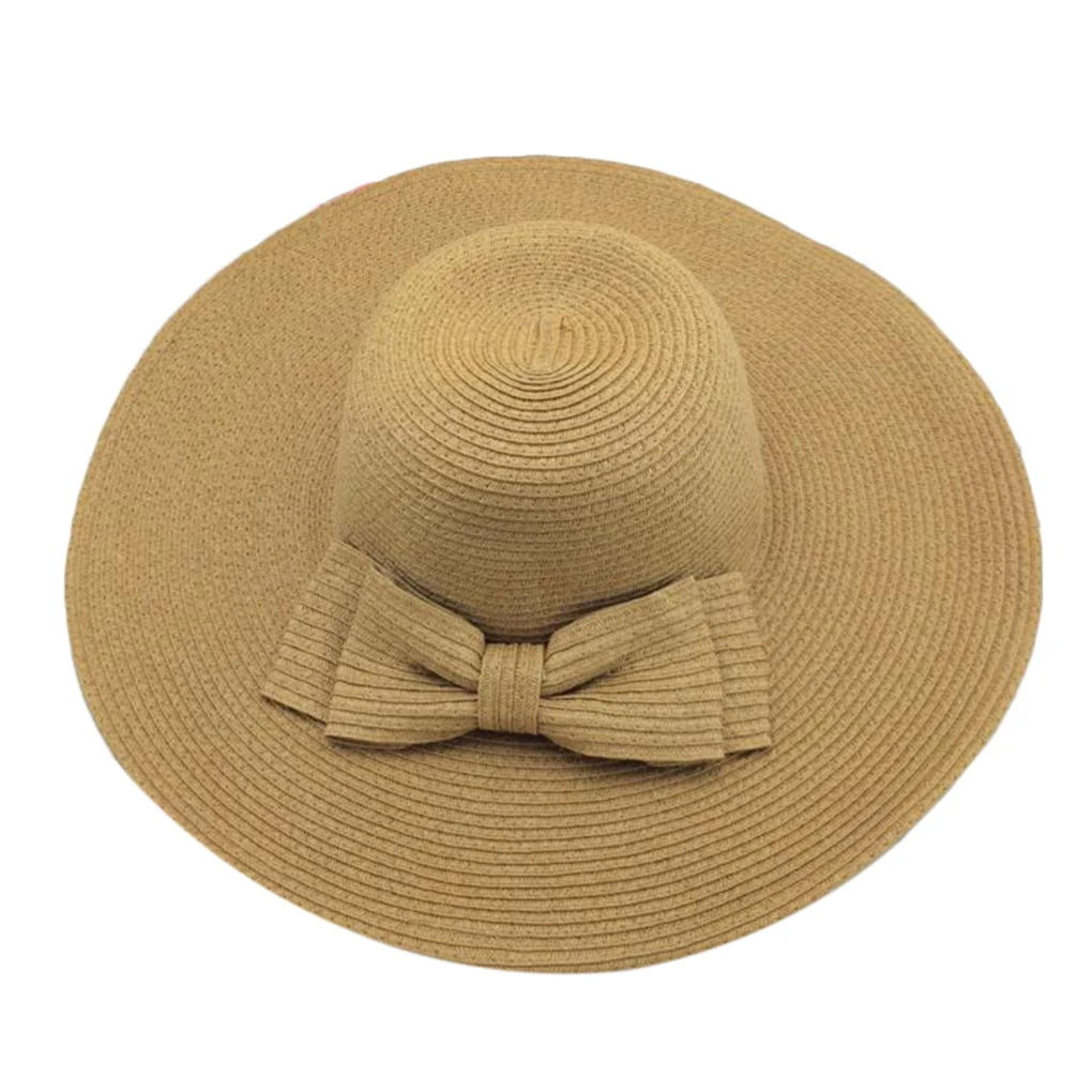 Горячая леди канотье солнцезащитные очки ленты Круглый Flat Top Соломенная пляжная шляпа Панаме летние Шапки для Для женщин соломы бейсболка
