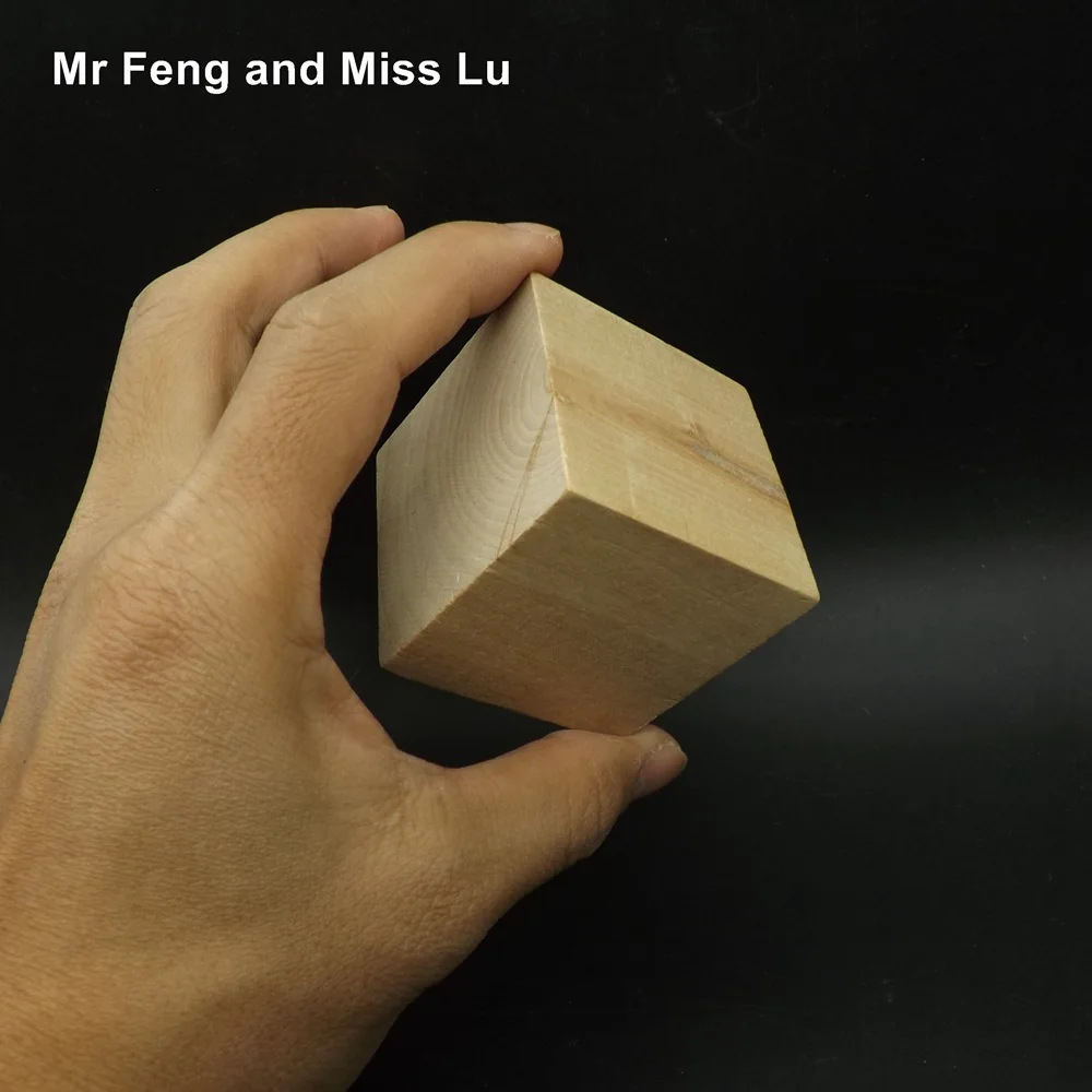 

1 pcs 5 cm Natural Color Wooden Cube Fun Blocks Skill Stack Grown Up Toys Tower Collapses Games Kids Gifts