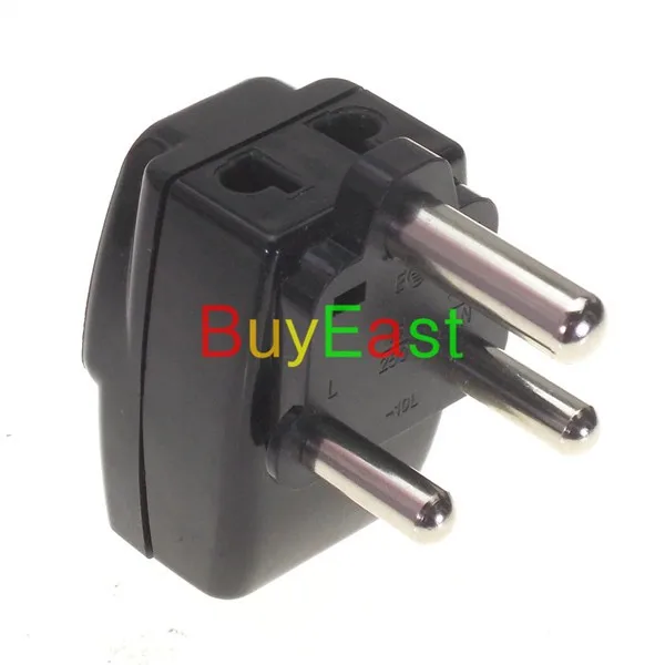 2 X South Africa Electrical Plug Travel Adapter 3 Way Power Outlet 8