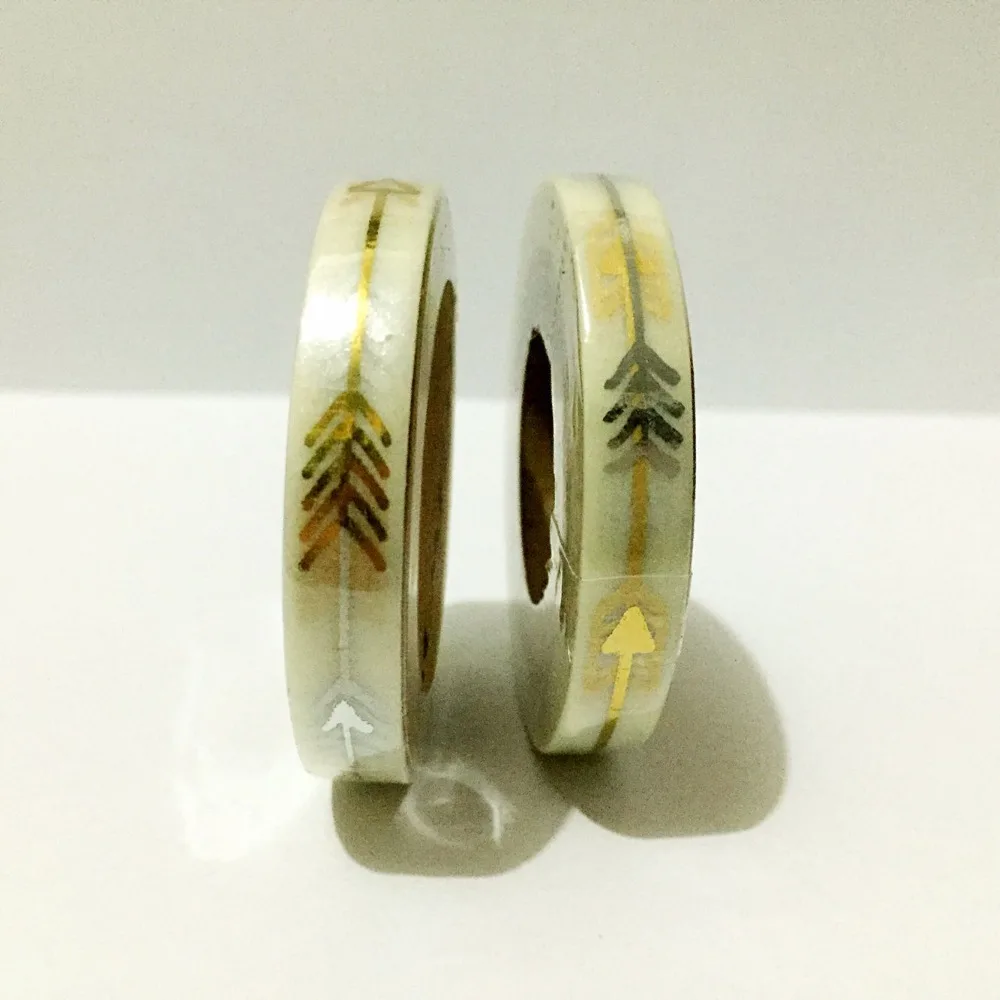 

Gloden and silver High quality washi paper tape 7.5mm*10m/golden and sliver arrow masking washi paper tape