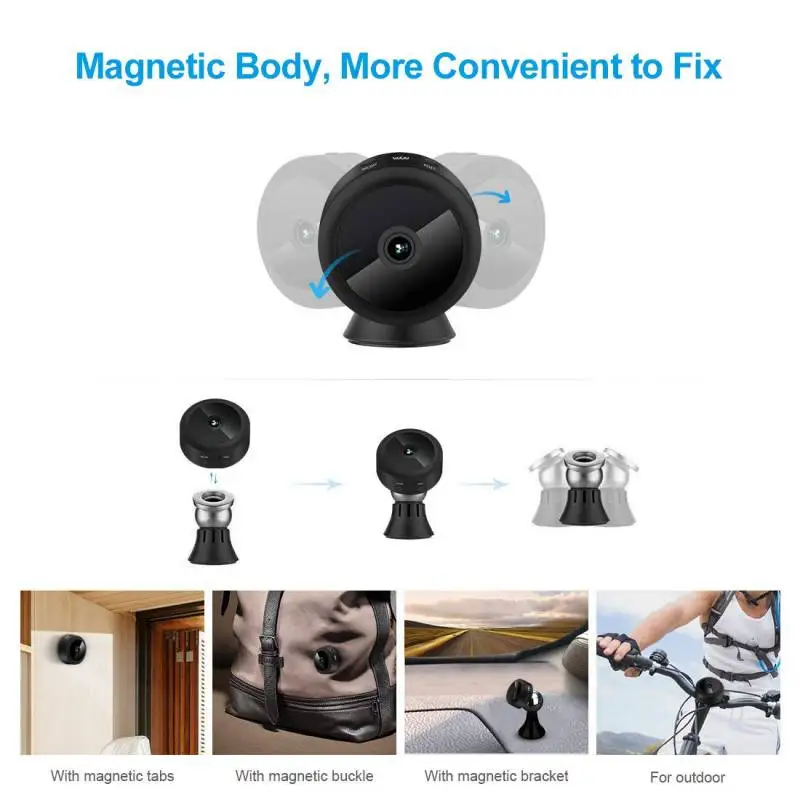 

A9 Full HD 1080P Mini Wifi Camera Infrared Night Vision Micro Camera Motion Detection DV DVR Camera Wireless IP P2P Mini Camera