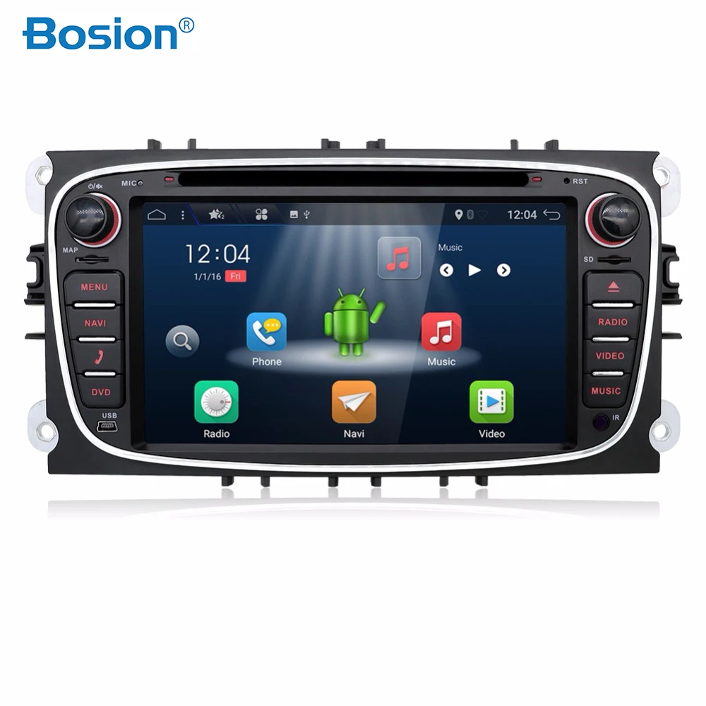 Bosion 2 Din андроид 4.2.2 игрок автомобиля dvd GPS для форд автомобильные cd радио mondeo фокус