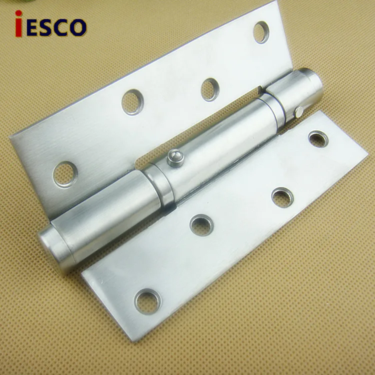 Stainless steel door hinge with positioning and cushioning contact