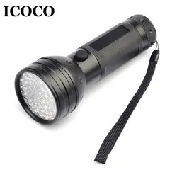 ICOCO 51 Светодиодный УФ Torch Light 395nm Многофункциональный ультрафиолетовый фонарик Pet мочи пятен детектор для скорпионов инспекции распродажа