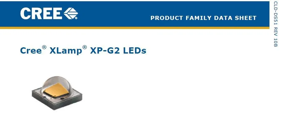 Cree XLamp XPG2 XP-G2 теплый белый/натуральный белый/холодный белый Светодиодный светильник 1W~ 5W