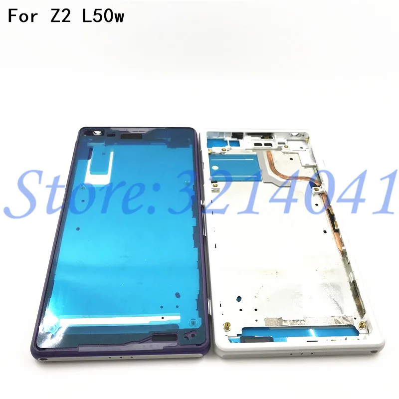 Передняя средняя рамка для Sony Xperia Z2 L50w D6503 D6502 | Мобильные телефоны и аксессуары