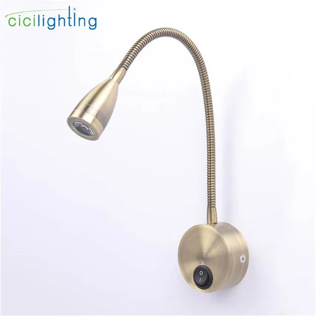 Water Hose Pipes Arm Led Lamp Lights Bronze Bedside Reading Water Hose Pipes Arm Led Lamp Lights Bronze Bedside Reading Wall Lamps 3w Plumbing Background Mirror Lighting Sconce
