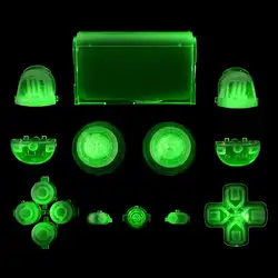 Новый полный набор Светящиеся в темноте кнопки Кепки Запчасти для авто для sony PS4 контроллер