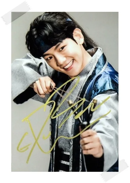 Подпись KPOP EXO Baek Hyun фото с автографом 6 дюймов Бесплатная доставка 11201708 | Дом и сад