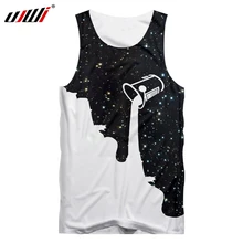 UJWI Hombre рубашка без рукавов тренажерные залы звездное небо 3D майка Топы с принтом молоко хип хоп большой размер наряд Hombre Летний жилет Прямая