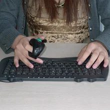 USB 2,4 ГГц Беспроводная пальчиковая портативная трекбол мышь Мыши для ПК ноутбука DU55