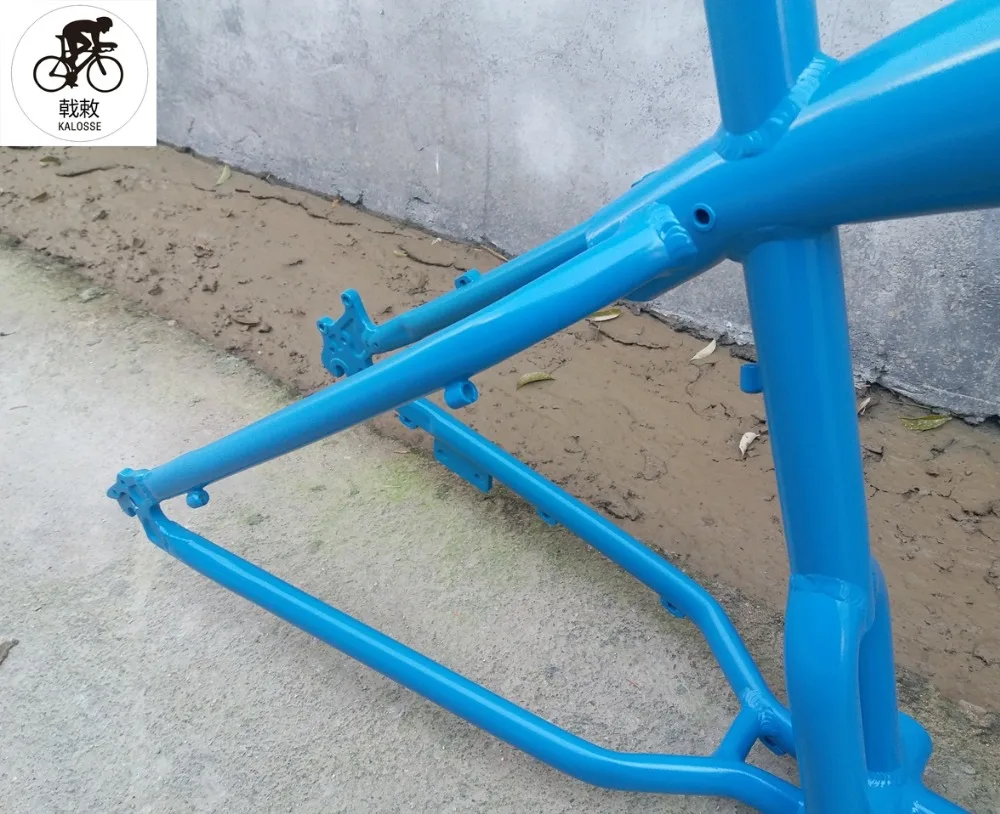 Perfect Kalosse aluminum alloy  120mm BB size Electric  bike  frame  26*17inch fat bicycle frame ,26*4.8 beach bike frame 31