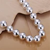 DOTEFFIL 925 Sterling Silver 10mm Hollow Ball Beads Chain Bracelet For Woman Charm Wedding Engagement Fashion Party Jewelry ► Photo 3/6