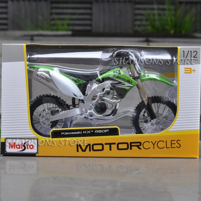 Литые игрушечные модели MAISTO 1:12 KAWASAKI KX 450F мини мотоцикл