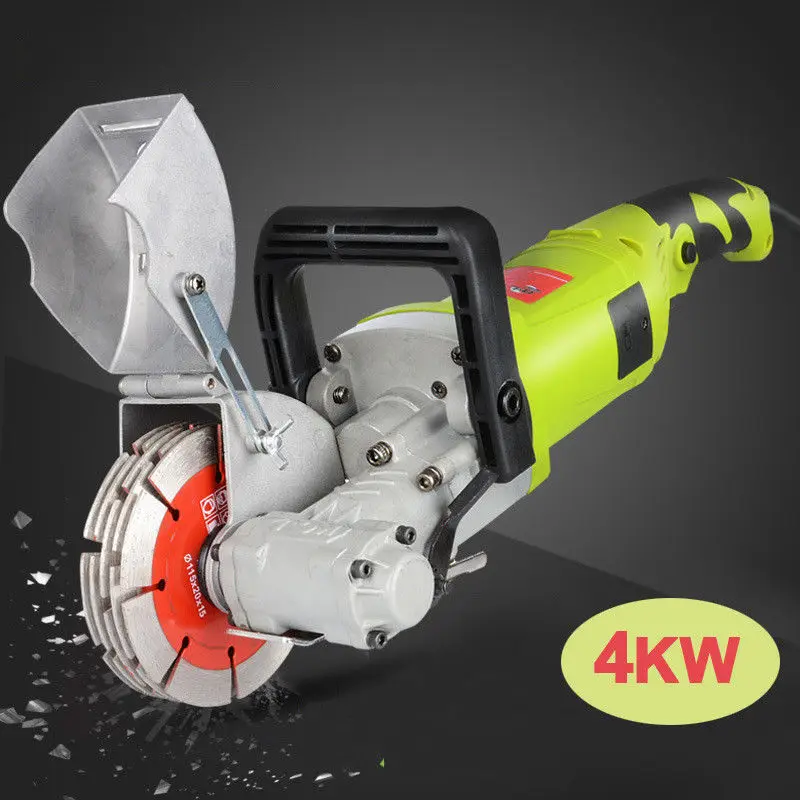 220V 4KW Electric Wall Chaser Groove Cutting Machine Wall Slotting
