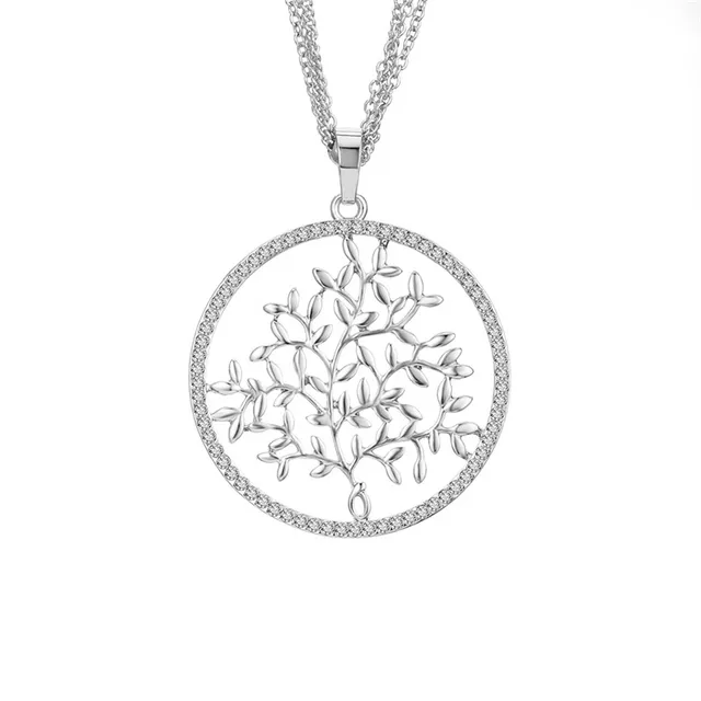 2018 Round Tree of life Pendant Crystal 