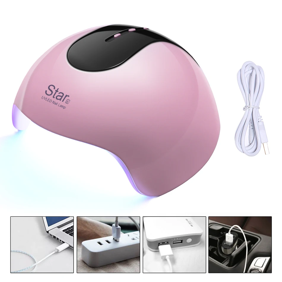 ROHWXY 36 W ногтей лампы для маникюра UV светодиодный светильник все сушилка лечения