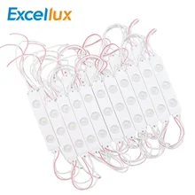 Светодиодный модуль 220 В переменного тока, 20 шт./лот, 2835 SMD, 3 светодиода, 6 светодиодов, белый объектив, водонепроницаемый светодиодный модуль для рекламы, светильник с подсветкой