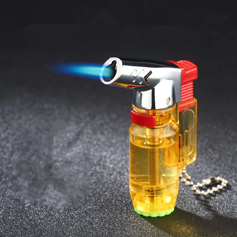 

Compact Welding Torch Turbo Lighter Jet Butane Turbo Cigar Lighter 1300 C Fire Windproof Pipe Survival outdoors Lighter No Gas