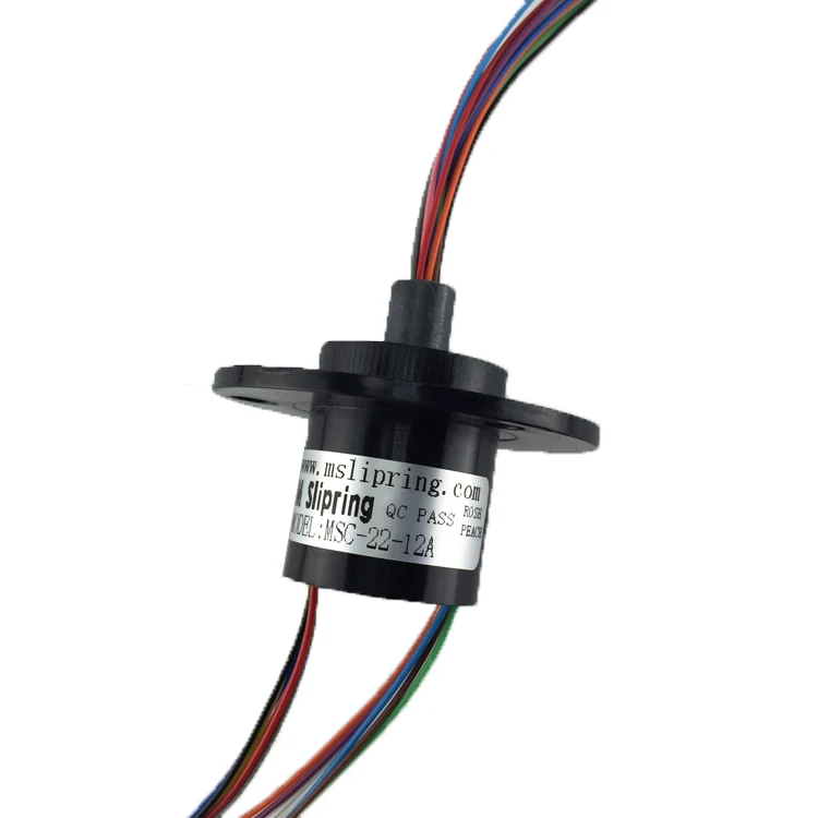 12 Channels 2A Slip Ring 360 Degree Rotation Electrical Collection