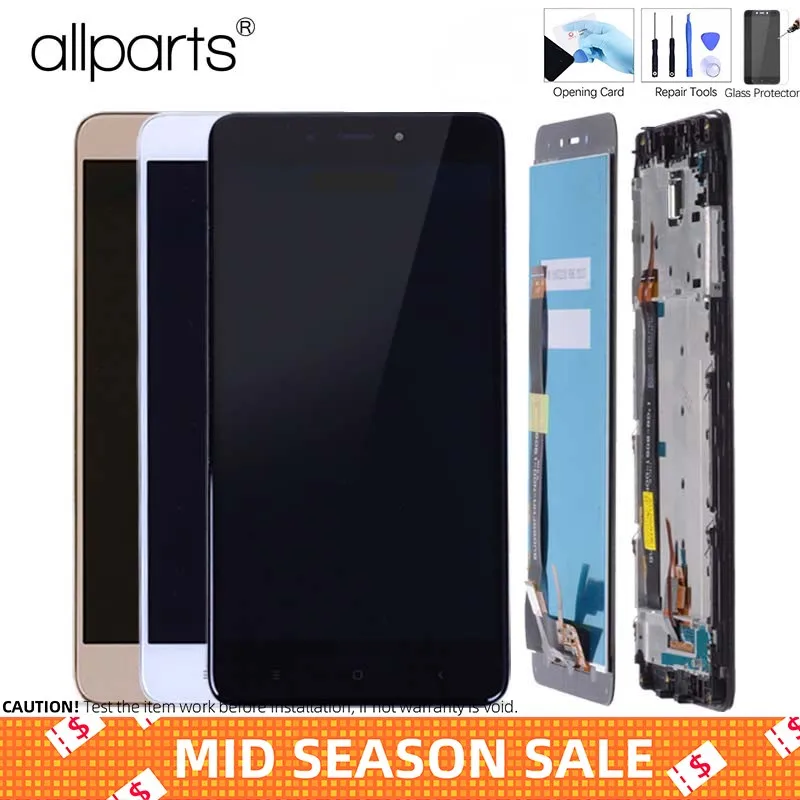 

5.5 inch Original Display For XIAOMI Redmi Note 4 Display Touch Screen Digitizer with Frame LCD For Xiaomi Redmi Note 4 LCD #4
