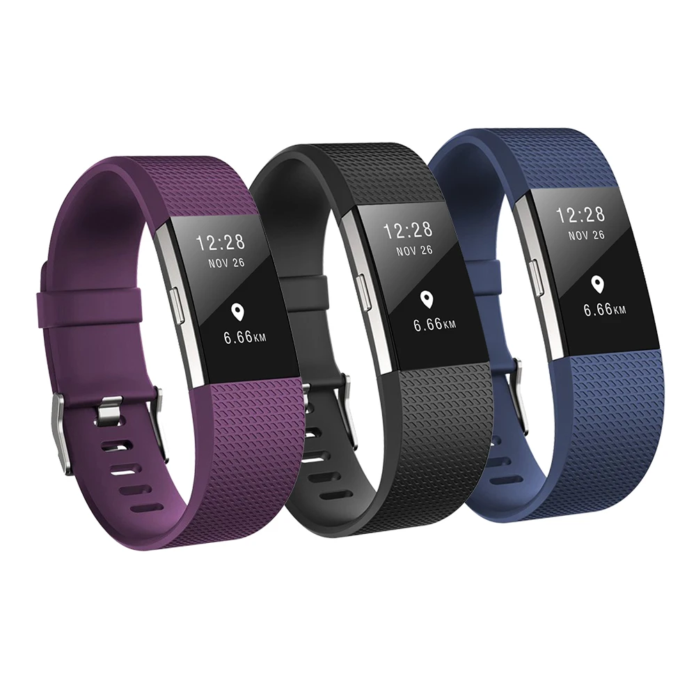 Baaletc замена группы для Fitbit Charge 2, классические аксессуары Спорт ремешок Напульсники для Fitbit заряд 2 с 3 упак