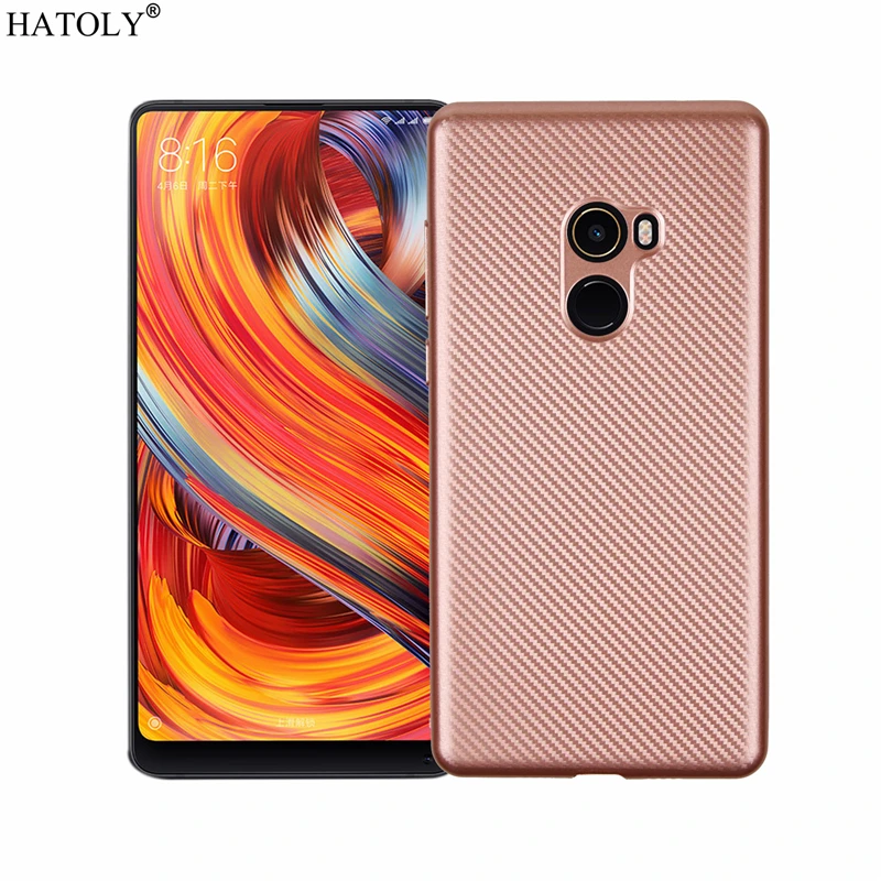 HATOLY для Fundas Xiaomi mi x 2 Чехол Xiaomi mi x 2 Ультратонкий Мягкий ТПУ/углеродное волокно задняя крышка для Xiaomi mi Mix 2 5,99"