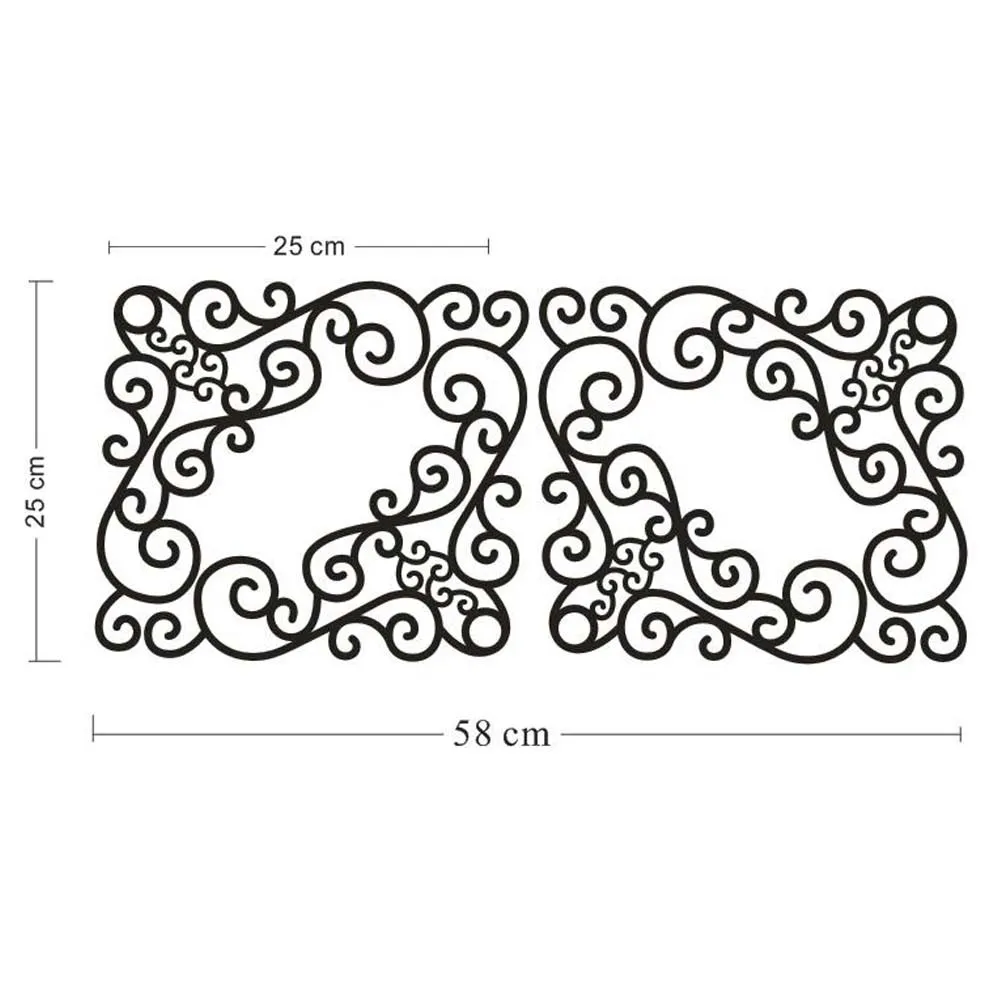 

Wall Sticker stickers in living room bedroom 4Pcs DIY Decal Window Bath Room Mirror Art Sticker Removable July1