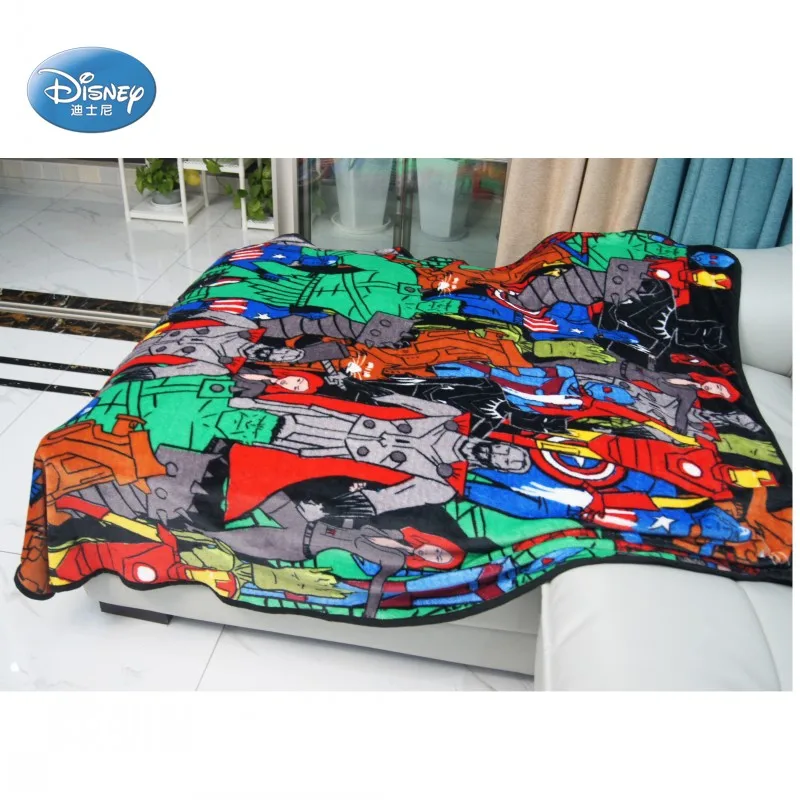 Детское летнее одеяло легкий плед из мультфильма мстители Disney кровать/диван