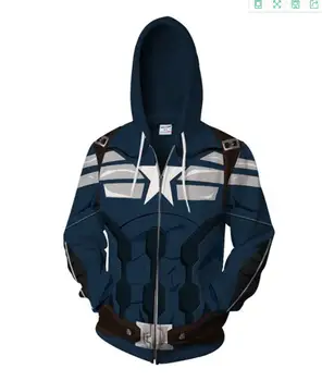 

Avengers Endgame 3D Print Winter Soldier VS Captain America Hoodies Sweatshirts Super Hero Hoody hooded Jacket clothing