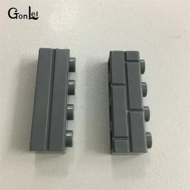 60 шт./лот MOC кирпич 1x4 с каменной кладкой профиль для стены строительные блоки