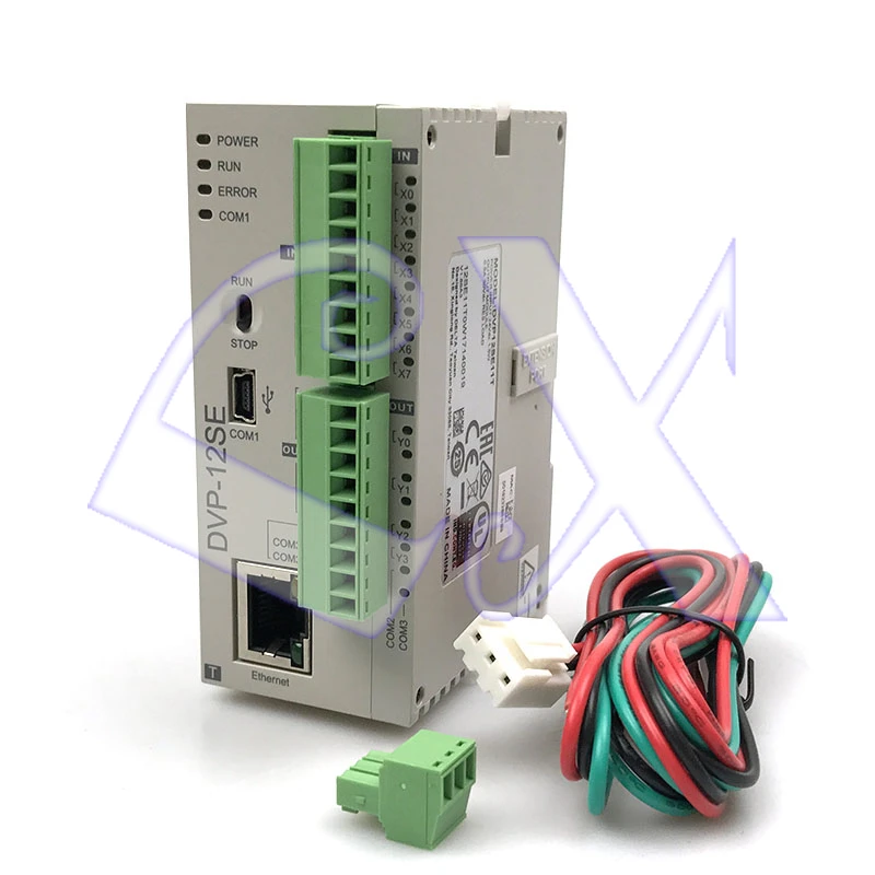 

Delta Original Full New SE series PLC programmable controller DVP12SE11R 8DI 4DO 3 COM Mini USB/RS485x2/Ethernet Relay output