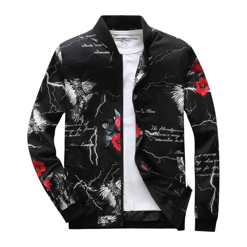 Goedkoop 2018 nieuwe herfst mode pinted mannen jassen slim fit jaqueta masculina bomber jacket AXP183